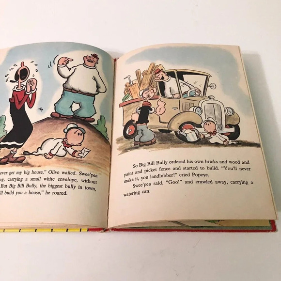 Vtg 1976  The House That Popeye Built Book Wonder Books - Picture 13 of 16